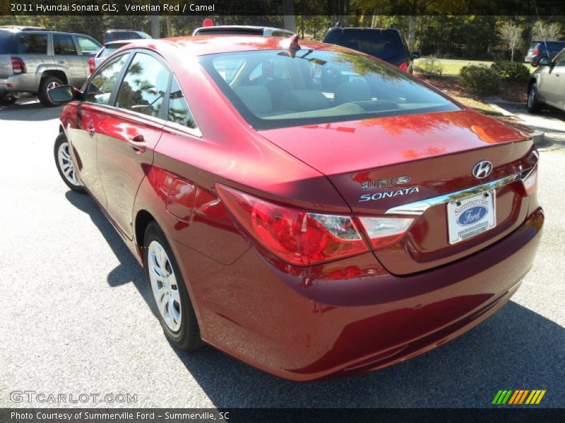 Venetian Red / Camel 2011 Hyundai Sonata GLS