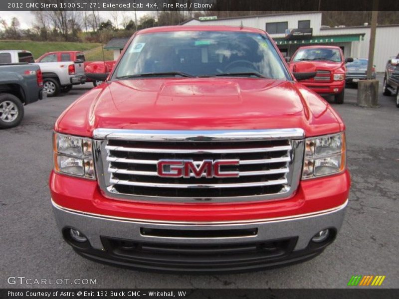 Fire Red / Ebony 2012 GMC Sierra 1500 SLT Z71 Extended Cab 4x4