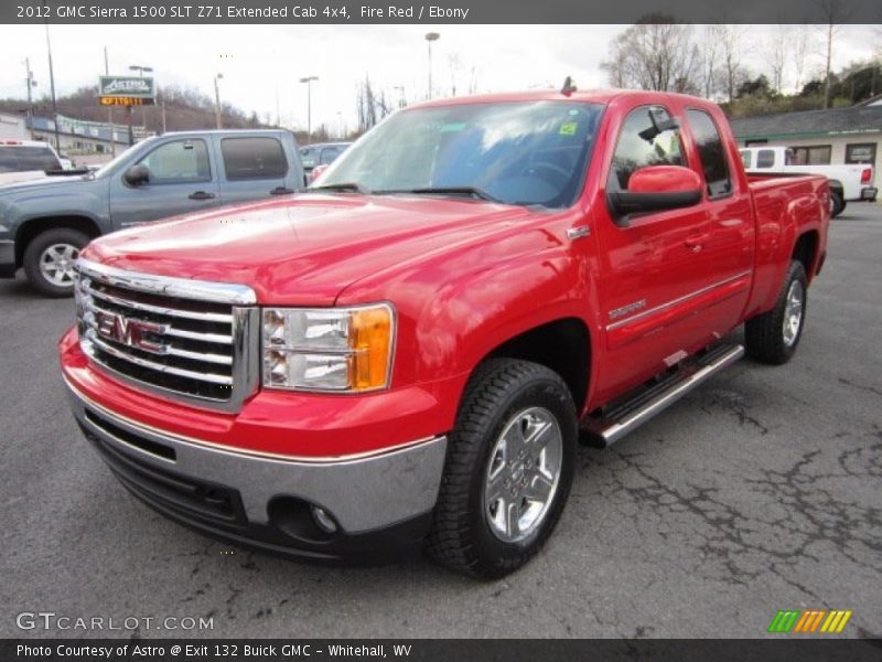 Fire Red / Ebony 2012 GMC Sierra 1500 SLT Z71 Extended Cab 4x4