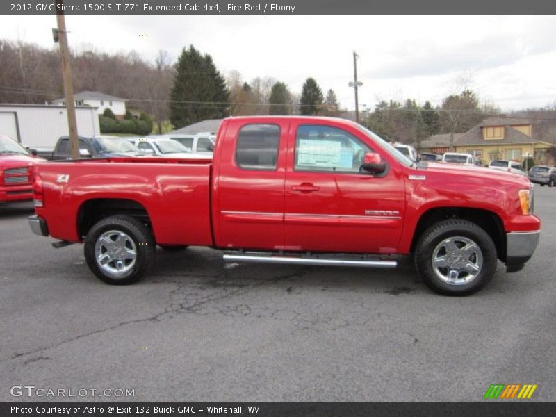 Fire Red / Ebony 2012 GMC Sierra 1500 SLT Z71 Extended Cab 4x4