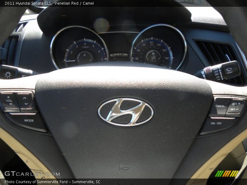 Venetian Red / Camel 2011 Hyundai Sonata GLS