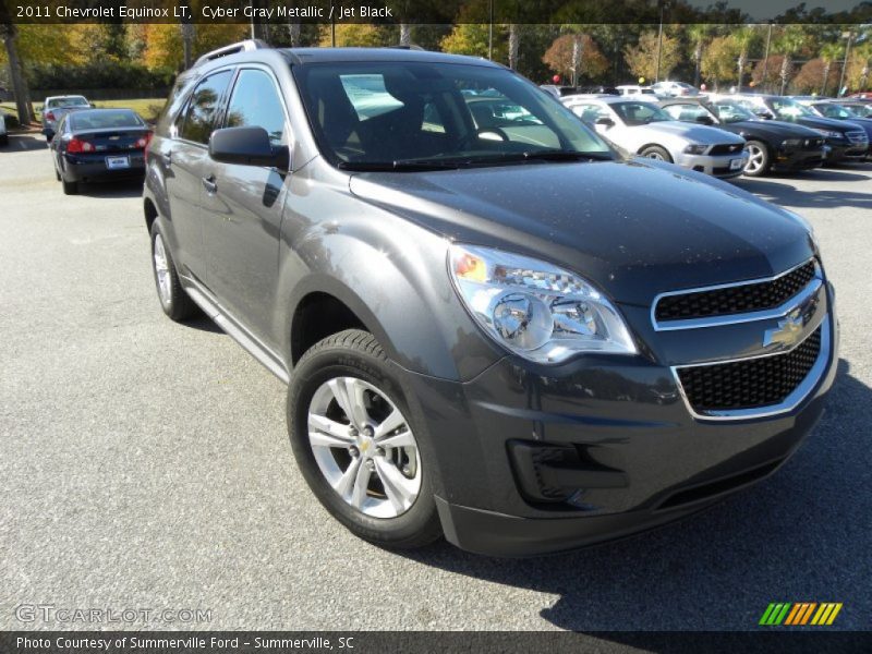 Cyber Gray Metallic / Jet Black 2011 Chevrolet Equinox LT