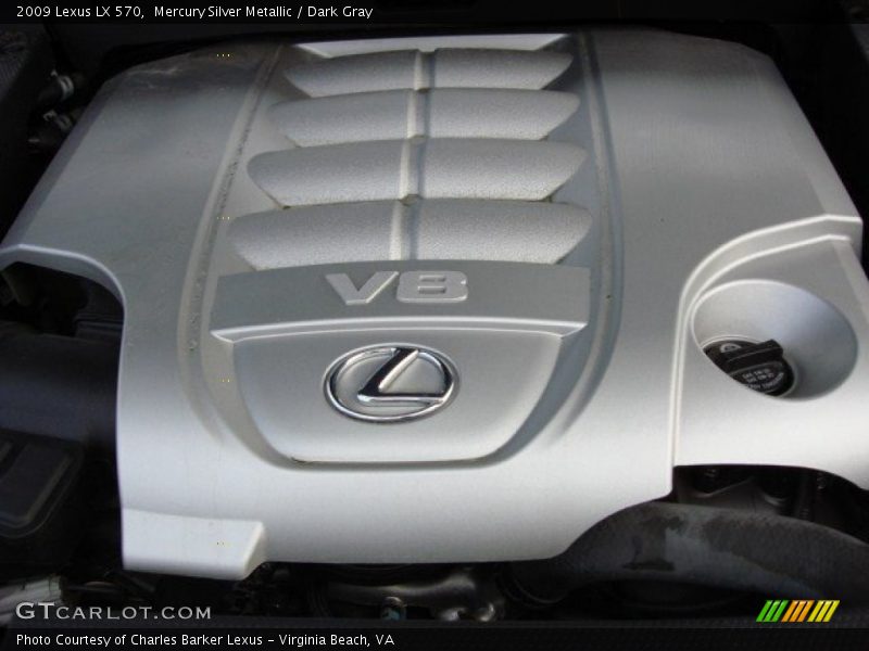Mercury Silver Metallic / Dark Gray 2009 Lexus LX 570