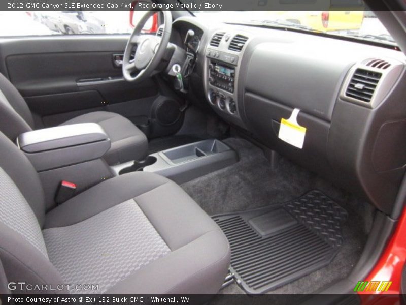  2012 Canyon SLE Extended Cab 4x4 Ebony Interior