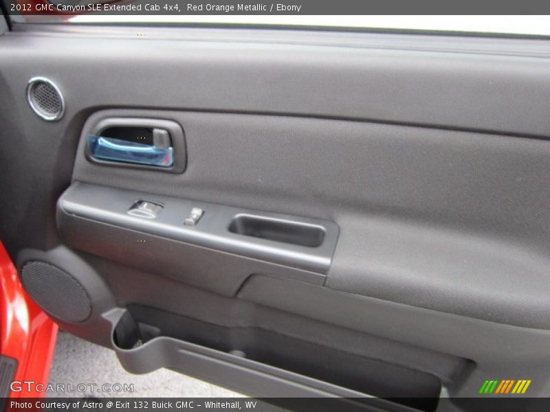 Red Orange Metallic / Ebony 2012 GMC Canyon SLE Extended Cab 4x4