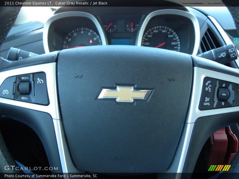 Cyber Gray Metallic / Jet Black 2011 Chevrolet Equinox LT