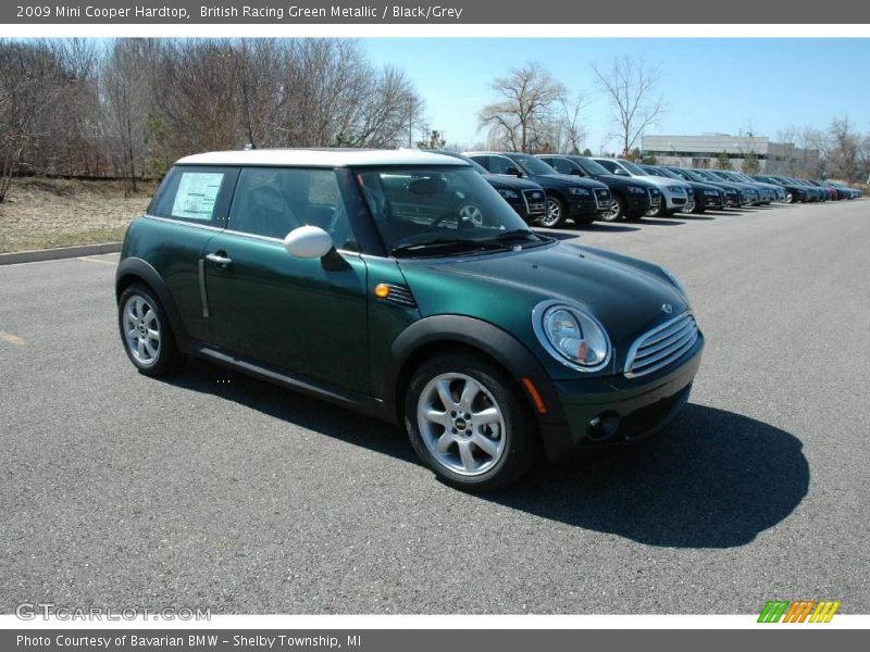 British Racing Green Metallic / Black/Grey 2009 Mini Cooper Hardtop