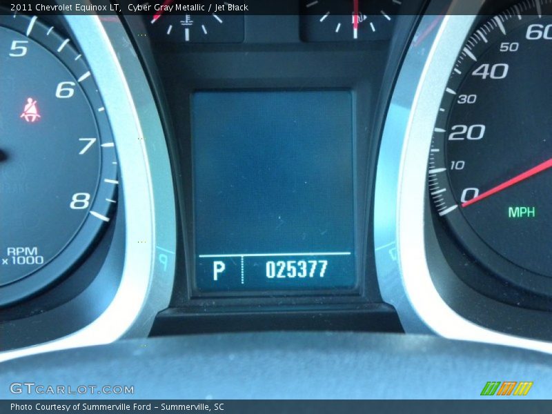 Cyber Gray Metallic / Jet Black 2011 Chevrolet Equinox LT