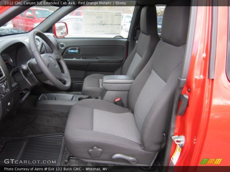  2012 Canyon SLE Extended Cab 4x4 Ebony Interior