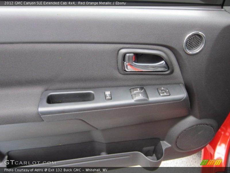 Red Orange Metallic / Ebony 2012 GMC Canyon SLE Extended Cab 4x4