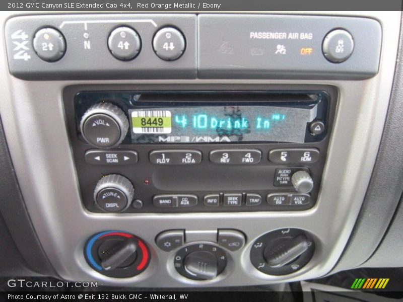 Audio System of 2012 Canyon SLE Extended Cab 4x4