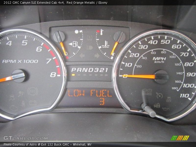  2012 Canyon SLE Extended Cab 4x4 SLE Extended Cab 4x4 Gauges