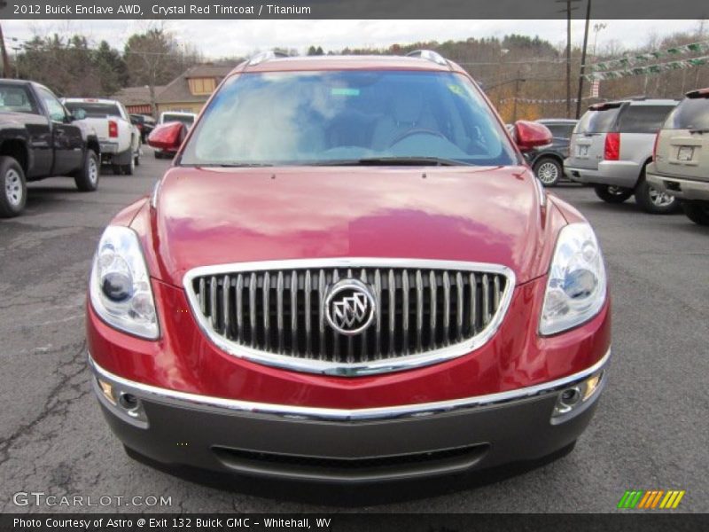 Crystal Red Tintcoat / Titanium 2012 Buick Enclave AWD