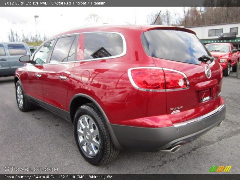 Crystal Red Tintcoat / Titanium 2012 Buick Enclave AWD
