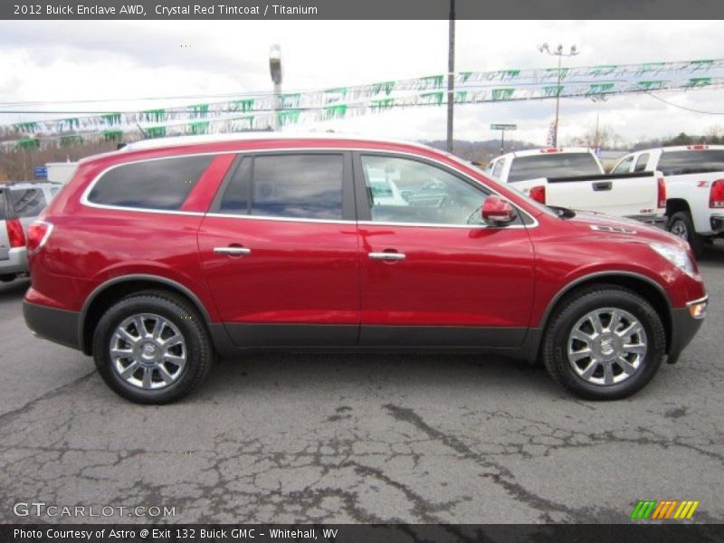 Crystal Red Tintcoat / Titanium 2012 Buick Enclave AWD