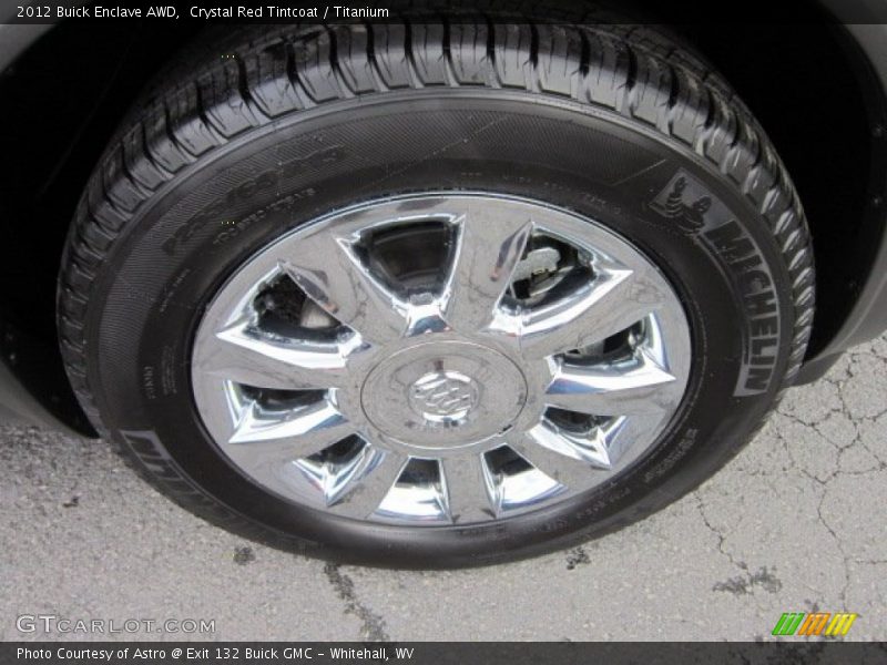 Crystal Red Tintcoat / Titanium 2012 Buick Enclave AWD