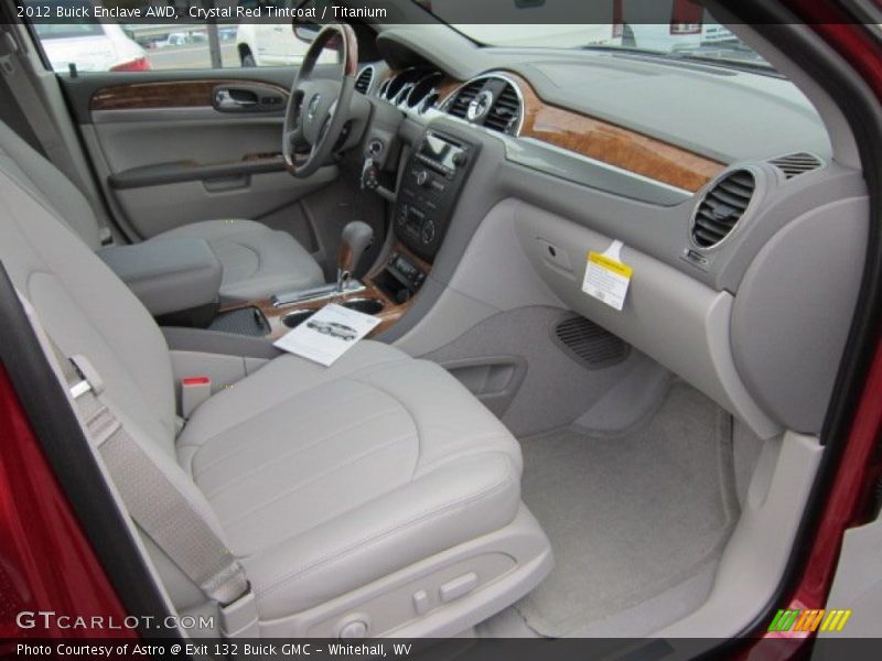 Crystal Red Tintcoat / Titanium 2012 Buick Enclave AWD