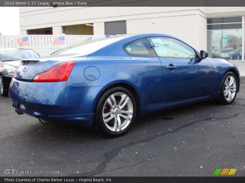 Athens Blue / Stone 2010 Infiniti G 37 Coupe