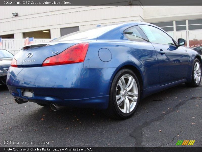 Athens Blue / Stone 2010 Infiniti G 37 Coupe