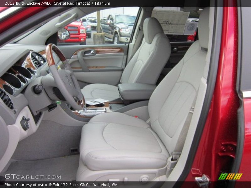 Crystal Red Tintcoat / Titanium 2012 Buick Enclave AWD