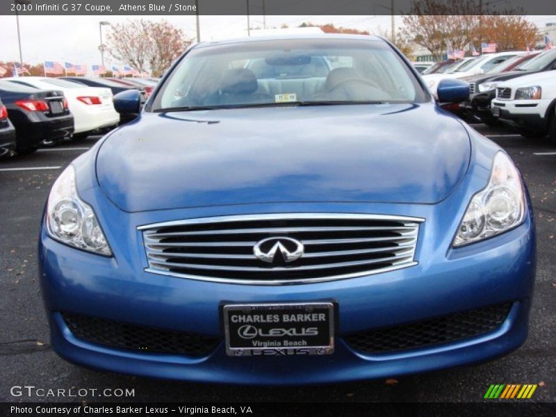 Athens Blue / Stone 2010 Infiniti G 37 Coupe