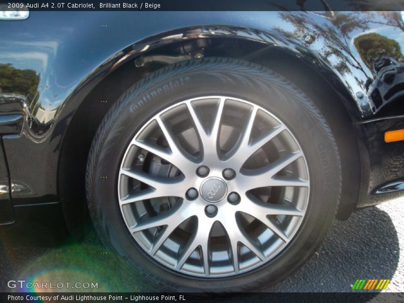 Brilliant Black / Beige 2009 Audi A4 2.0T Cabriolet