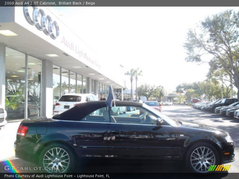 Brilliant Black / Beige 2009 Audi A4 2.0T Cabriolet