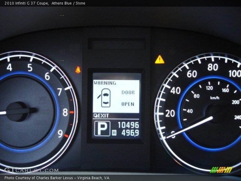 Athens Blue / Stone 2010 Infiniti G 37 Coupe