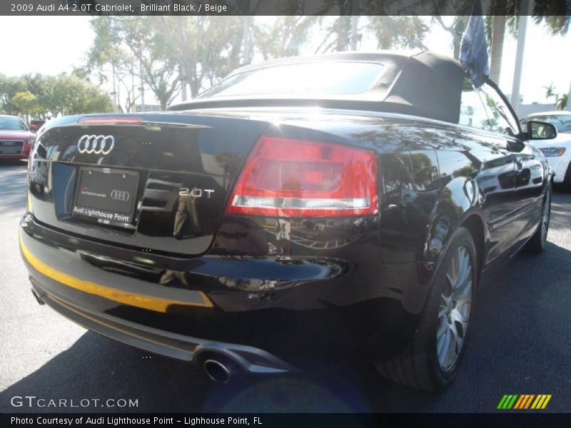 Brilliant Black / Beige 2009 Audi A4 2.0T Cabriolet