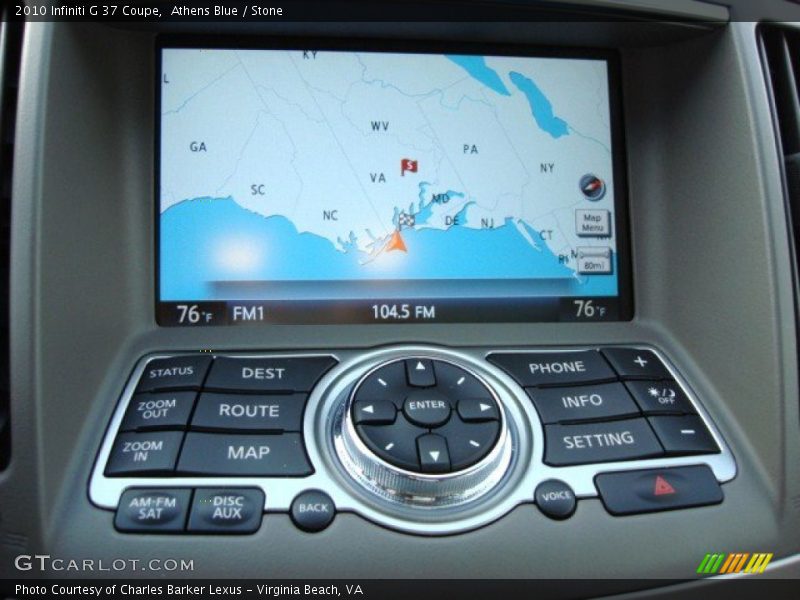 Athens Blue / Stone 2010 Infiniti G 37 Coupe
