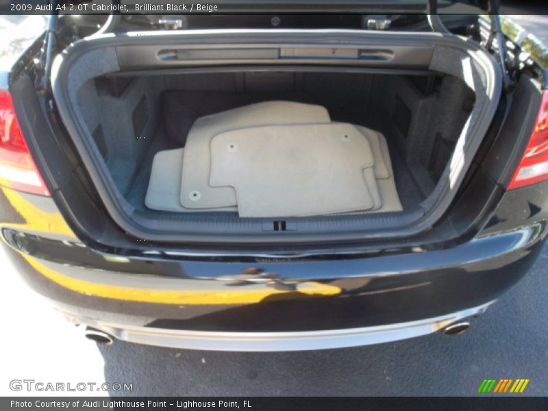 Brilliant Black / Beige 2009 Audi A4 2.0T Cabriolet