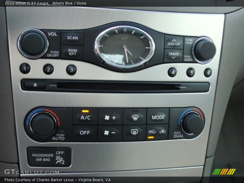 Athens Blue / Stone 2010 Infiniti G 37 Coupe