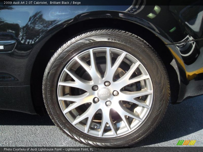 Brilliant Black / Beige 2009 Audi A4 2.0T Cabriolet