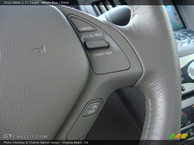 Athens Blue / Stone 2010 Infiniti G 37 Coupe