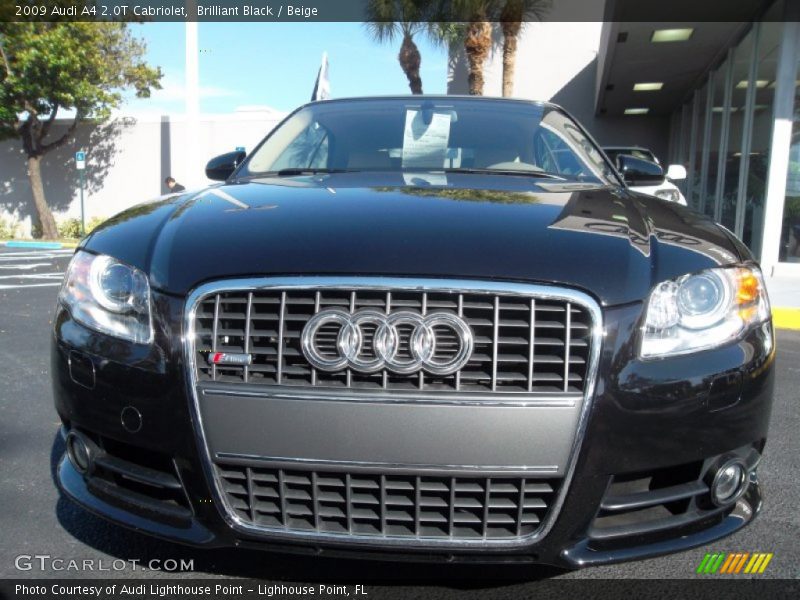 Brilliant Black / Beige 2009 Audi A4 2.0T Cabriolet