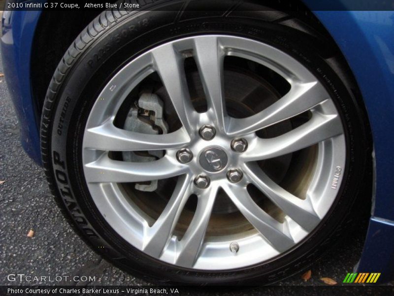 Athens Blue / Stone 2010 Infiniti G 37 Coupe