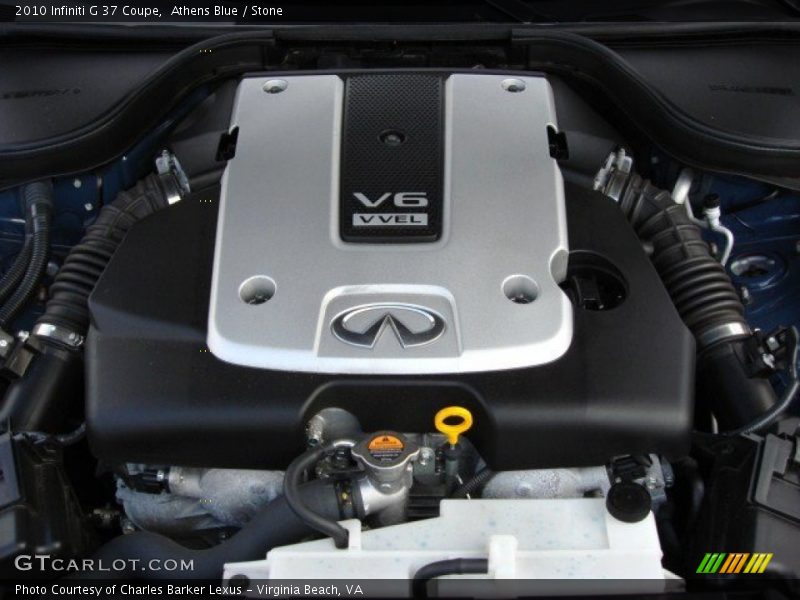 Athens Blue / Stone 2010 Infiniti G 37 Coupe