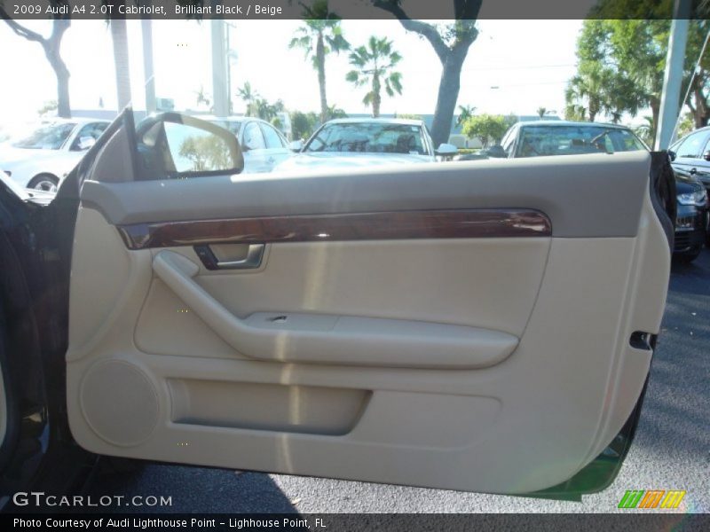 Brilliant Black / Beige 2009 Audi A4 2.0T Cabriolet