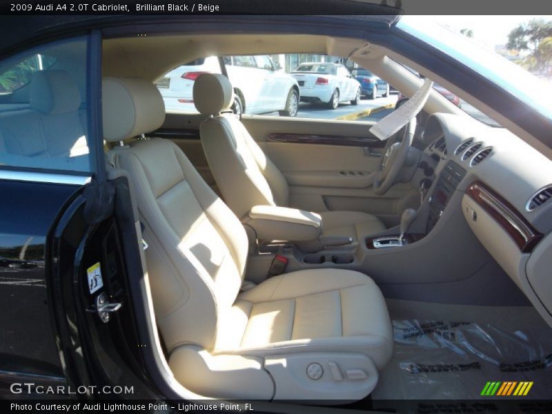 Brilliant Black / Beige 2009 Audi A4 2.0T Cabriolet