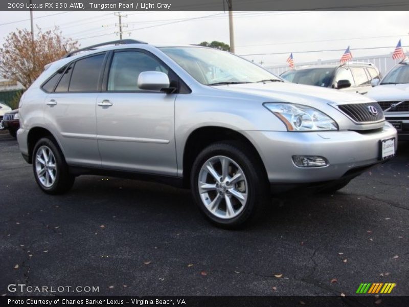 Tungsten Pearl / Light Gray 2009 Lexus RX 350 AWD