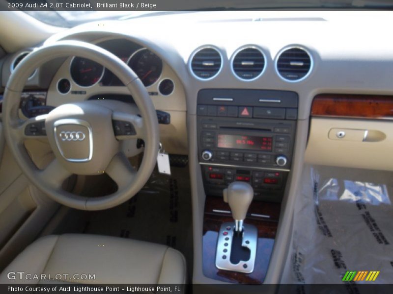 Brilliant Black / Beige 2009 Audi A4 2.0T Cabriolet