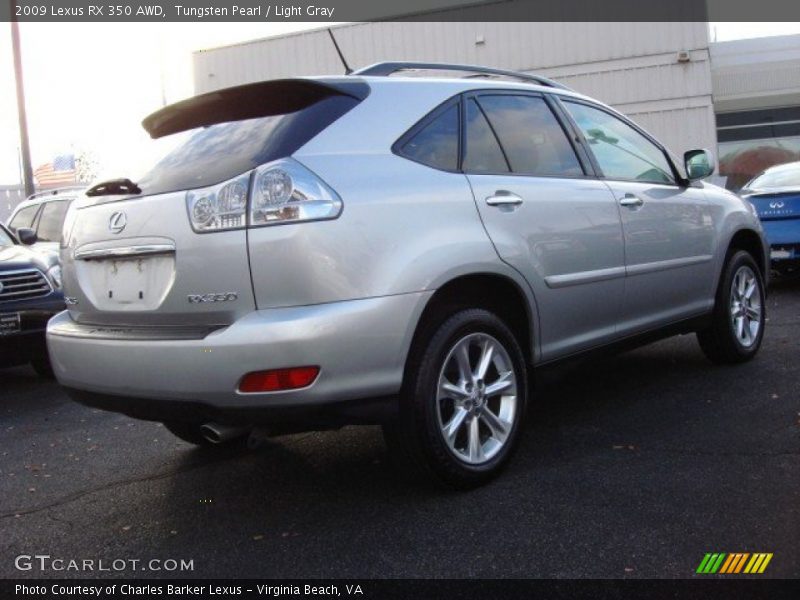 Tungsten Pearl / Light Gray 2009 Lexus RX 350 AWD