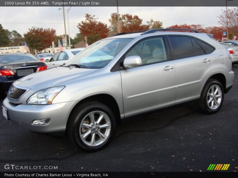 Tungsten Pearl / Light Gray 2009 Lexus RX 350 AWD