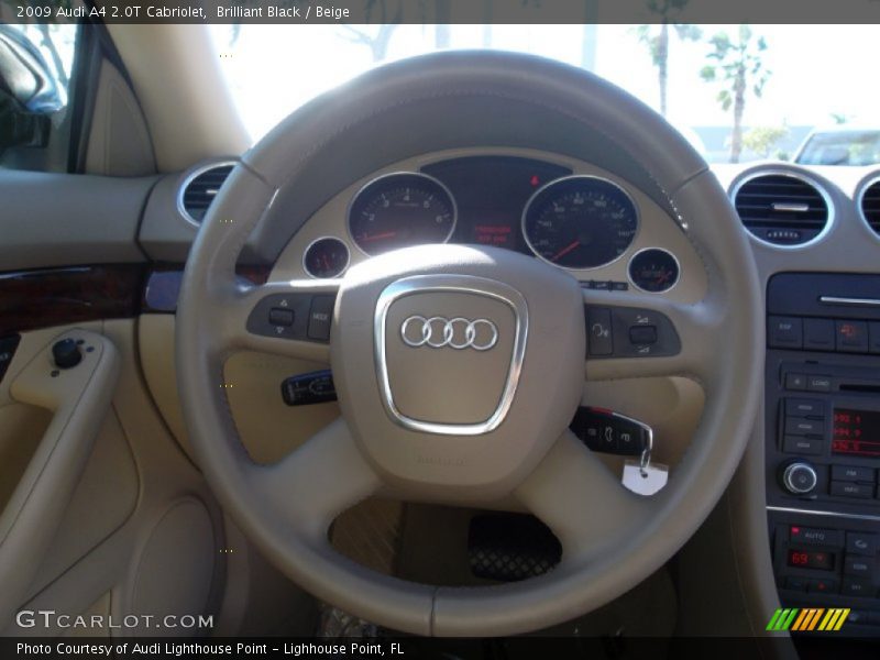 Brilliant Black / Beige 2009 Audi A4 2.0T Cabriolet
