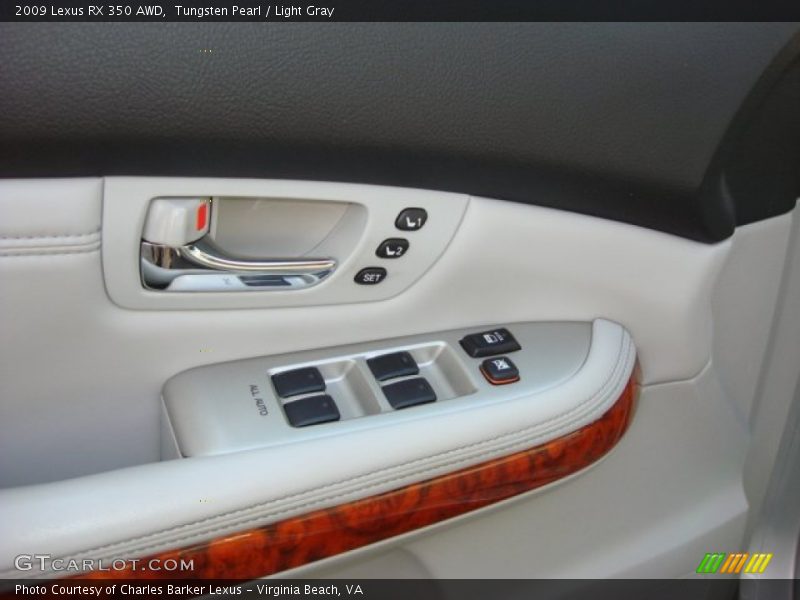 Tungsten Pearl / Light Gray 2009 Lexus RX 350 AWD