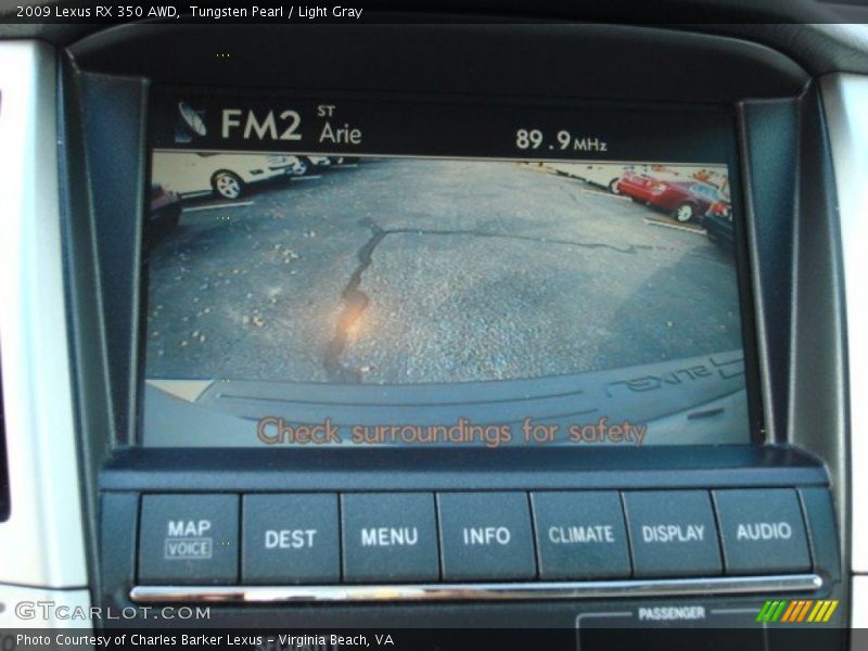 Tungsten Pearl / Light Gray 2009 Lexus RX 350 AWD