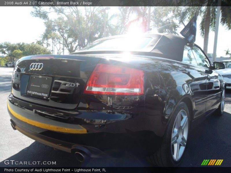 Brilliant Black / Beige 2008 Audi A4 2.0T Cabriolet