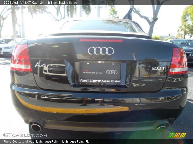 Brilliant Black / Beige 2008 Audi A4 2.0T Cabriolet