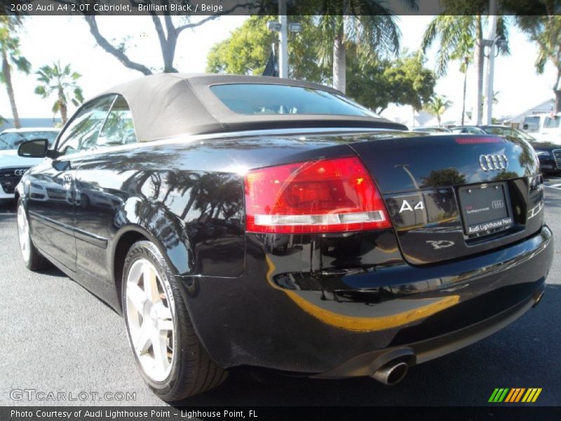 Brilliant Black / Beige 2008 Audi A4 2.0T Cabriolet