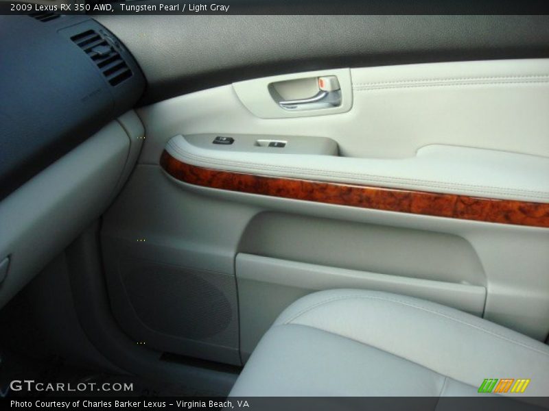 Tungsten Pearl / Light Gray 2009 Lexus RX 350 AWD